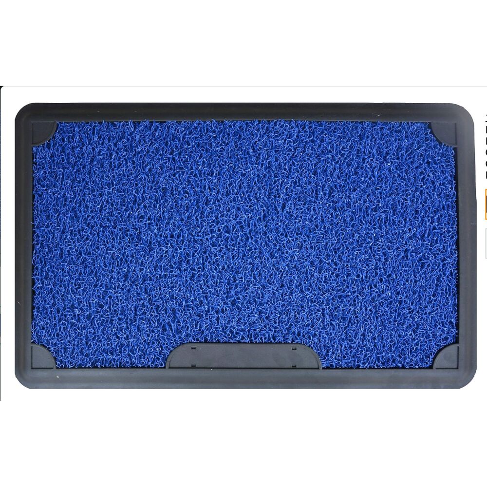 J & V Textiles 2 Piece Disinfectant Door Mat 18 x 28 Heavy Duty  Indoor Outdoor